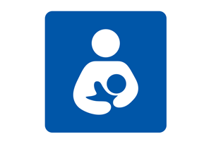 Das internationale Symbol für stillende Mütter © Wikipedia