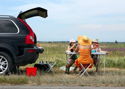 Ein gemütliches Picknick kommt günstiger als Rasten an der Tankstelle © Vitaly Krivosheev - fotolia.com