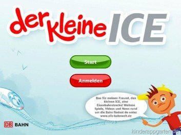 Die neue Bahn-Kinder-App "Der kleine ICE" © Bahn.de