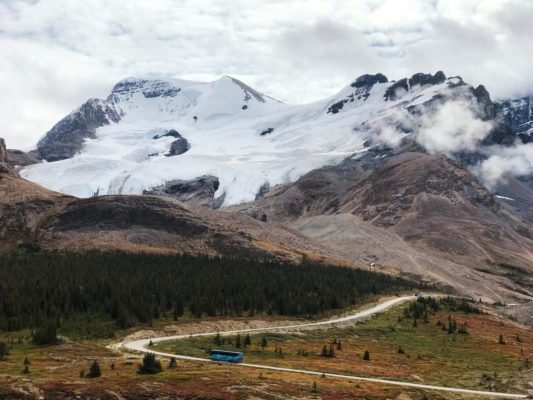 Athabasca Gletscher im Jasper Nationalpark Kanada